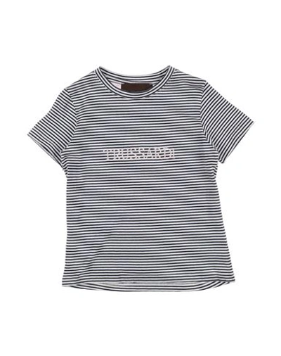 Trussardi Junior Babies'  Toddler Girl T-shirt Navy Blue Size 6 Cotton, Lycra