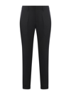 Dondup Straight-leg Virgin Wool Trousers In Grey