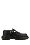Jil Sander Leather Buckle Loafers Peculiar Sole In 001