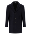 Manuel Ritz Blue Single Breasted Coat In Blue