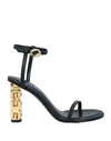 Givenchy Woman Sandals Black Size 10 Lambskin