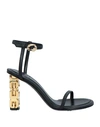 Givenchy Woman Sandals Black Size 10 Lambskin In Black