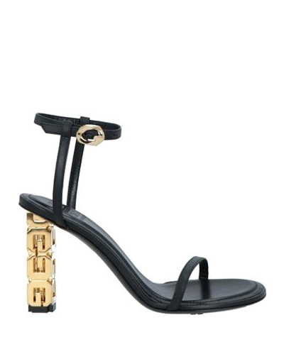 Givenchy Woman Sandals Black Size 10 Lambskin