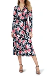 Diane Von Furstenberg Monika Wrap-effect Floral-print Crepe De Chine Maxi Dress In Pink