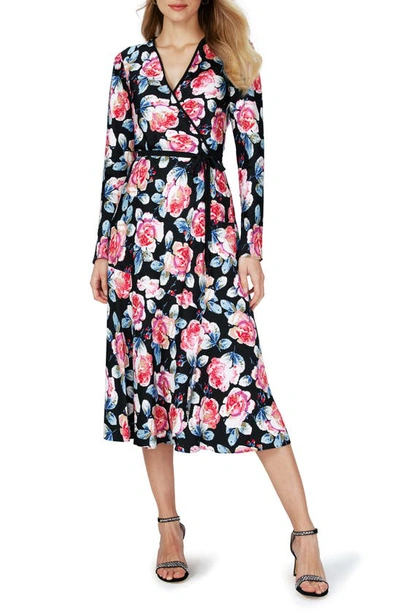 DIANE VON FURSTENBERG ANIKA LONG SLEEVE WRAP DRESS