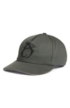Afield Out Carbon Embroidered Baseball Cap In Green