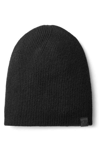 Canada Goose Wool & Cashmere Rib Toque Beanie In Black