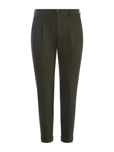 Briglia 1949 Trousers Briglia Tiberio In Stretch Cotton In Green