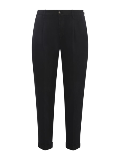 Briglia 1949 Trousers Briglia Tiberio In Stretch Cotton In Black