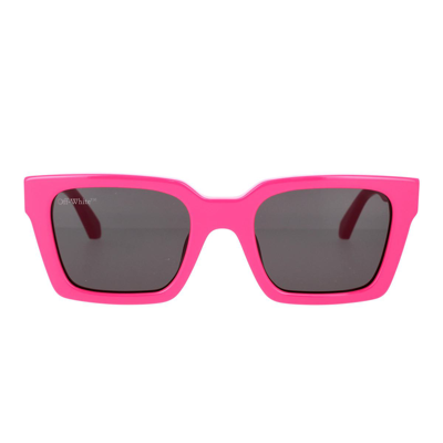 Off-white Sunglasses In Fuchsia