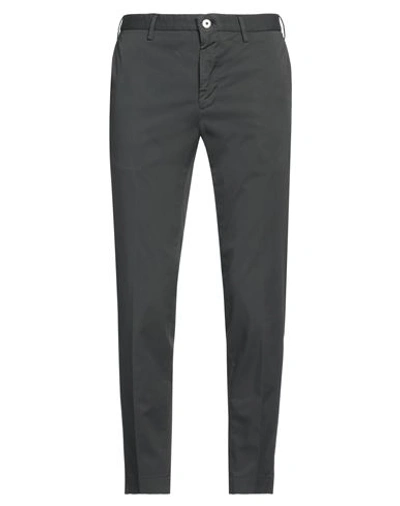Incotex Man Pants Lead Size 38 Cotton, Elastane In Grey