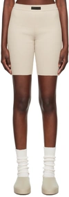 ESSENTIALS TAUPE PATCH SHORTS
