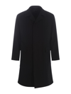 Tagliatore Coat In Virgin Wool Blend In Black