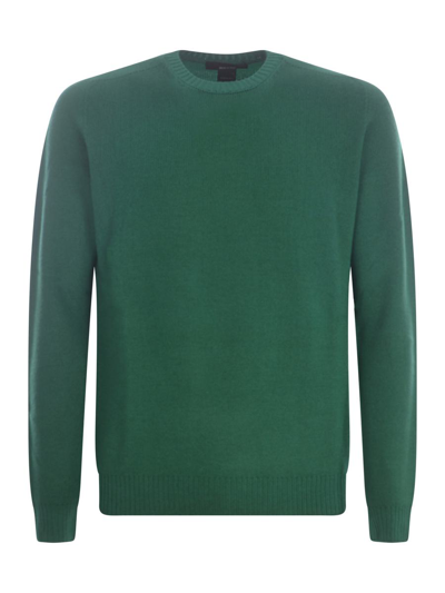 Jeordie's Sweater Jeordies In Merino Wool In Green