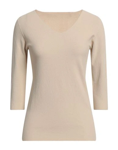 Giorgio Armani Woman Sweater Beige Size 8 Viscose, Polyester