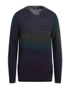 Dondup Man Sweater Deep Purple Size 42 Alpaca Wool, Wool, Polyamide