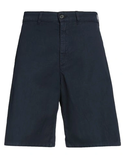 Department Five Department 5 Man Shorts & Bermuda Shorts Midnight Blue Size 32 Cotton, Linen In Black