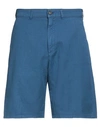 Department Five Department 5 Man Shorts & Bermuda Shorts Blue Size 31 Cotton, Elastane