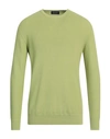 Drumohr Man Sweater Acid Green Size 40 Cotton In Green