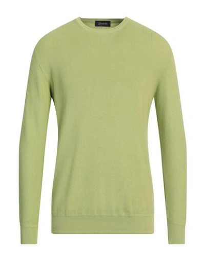 Drumohr Man Sweater Acid Green Size 40 Cotton