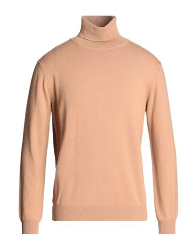 Bellwood Man Turtleneck Camel Size 40 Cotton, Wool, Cashmere In Beige