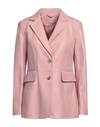 Desa 1972 Woman Suit Jacket Pastel Pink Size 4 Soft Leather