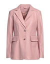 Desa 1972 Woman Suit Jacket Pastel Pink Size 4 Soft Leather In Pink