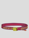 Off-white Woman Belt Fuchsia Size Onesize Polyamide, Polyester In Fuchsia Yellow