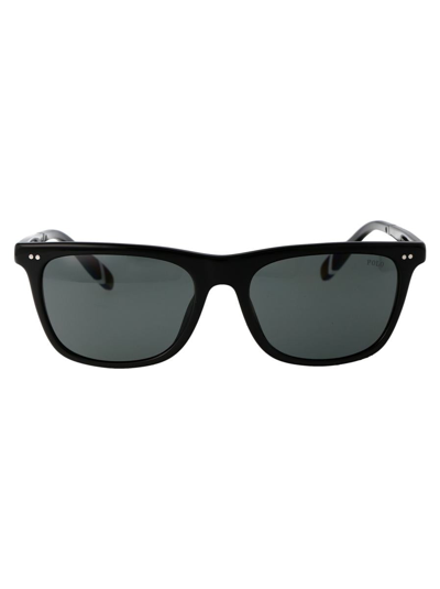 Polo Ralph Lauren 0ph4205u Sunglasses In 500187 Shiny Black