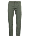 Department 5 Man Pants Military Green Size 31 Cotton, Elastane