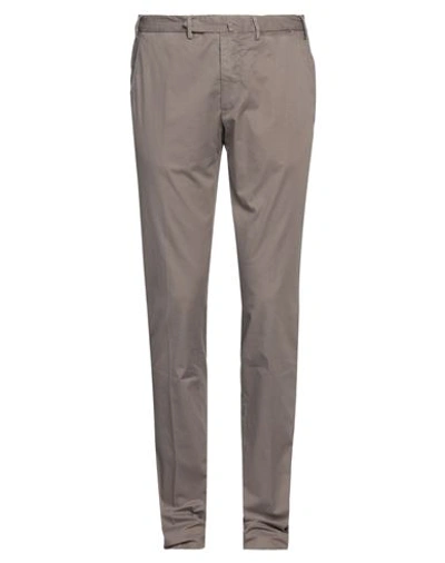 Santaniello Man Pants Dove Grey Size 38 Cotton, Elastane