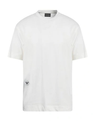 Emporio Armani Man T-shirt White Size Xl Cotton