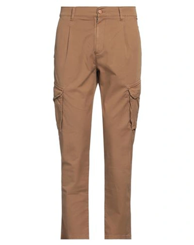 Grey Daniele Alessandrini Man Pants Camel Size 28 Cotton, Elastane In Beige