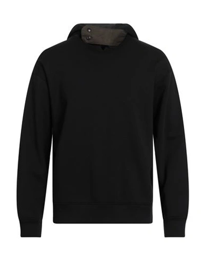 Emporio Armani Man Sweatshirt Black Size M Cotton, Modal