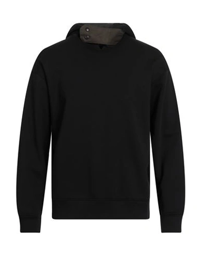 Emporio Armani Man Sweatshirt Black Size L Cotton, Modal