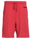 Moschino Man Shorts & Bermuda Shorts Red Size 36 Cotton