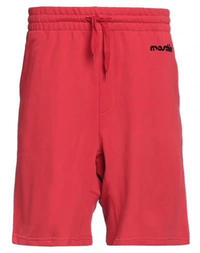 Moschino Couture Man Shorts & Bermuda Shorts Red Size 36 Cotton