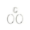 PILGRIM XENA HOOPS AND CUFF IN SILVER