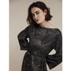 Summum Dress Sequin Print Black In Black