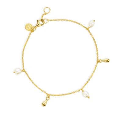 Claudia Bradby Lagertha Drop Bracelet In Gold