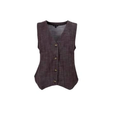 Black Colour Box Waistcoat In Black