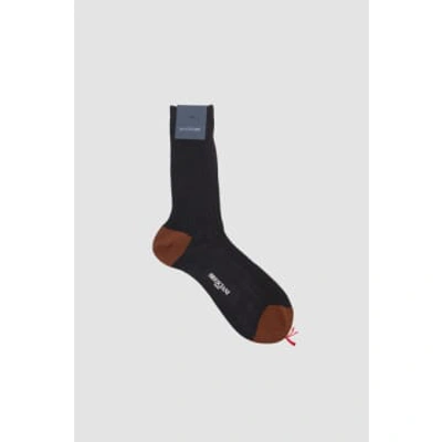 Bresciani Cotton Short Socks Blue/burning