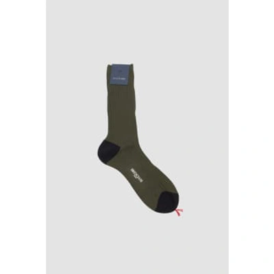 Bresciani Cotton Short Socks Militare/blu