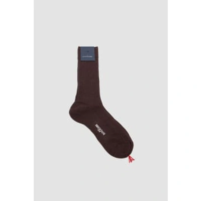 Bresciani Wool Blend Short Socks Prunga