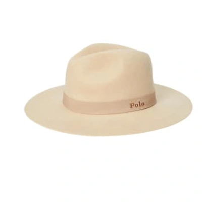 Ralph Lauren Womenswear Fedora Hat In Natural