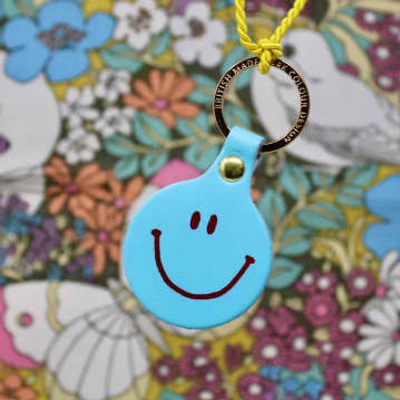 Ark Colour Design Feeling Lush Smiley Key Fob : Turquoise In Blue