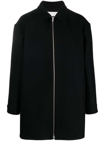 Jil Sander Sport Coat In Black
