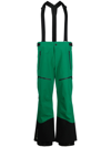MONCLER GREEN PANELLED SKI TROUSERS