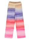 MISSONI MULTICOLOUR GRADIENT-EFFECT KNITTED TROUSERS