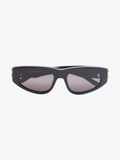 Balenciaga Black Dynasty D-frame Sunglasses